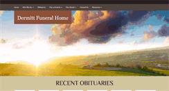 Desktop Screenshot of dermittfuneralhome.com